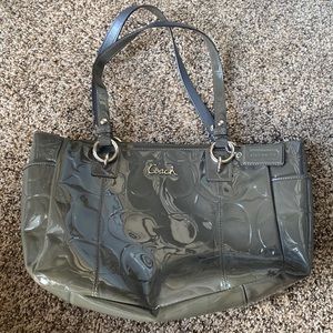 Coach purse gray